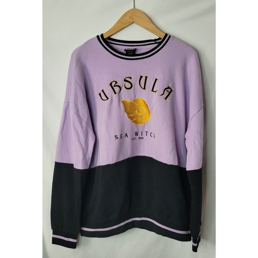 Disney- Villains Boxlunch Ursula Sweatshirt- Purple- size Medium